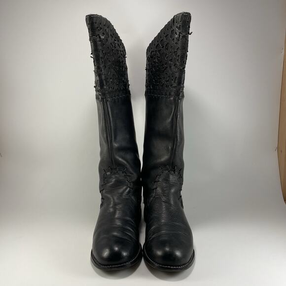 Corral Charlie Riding Boot Womens Size 8 M Indie Spirit Black Western Cowgirl - Picture 9 of 10